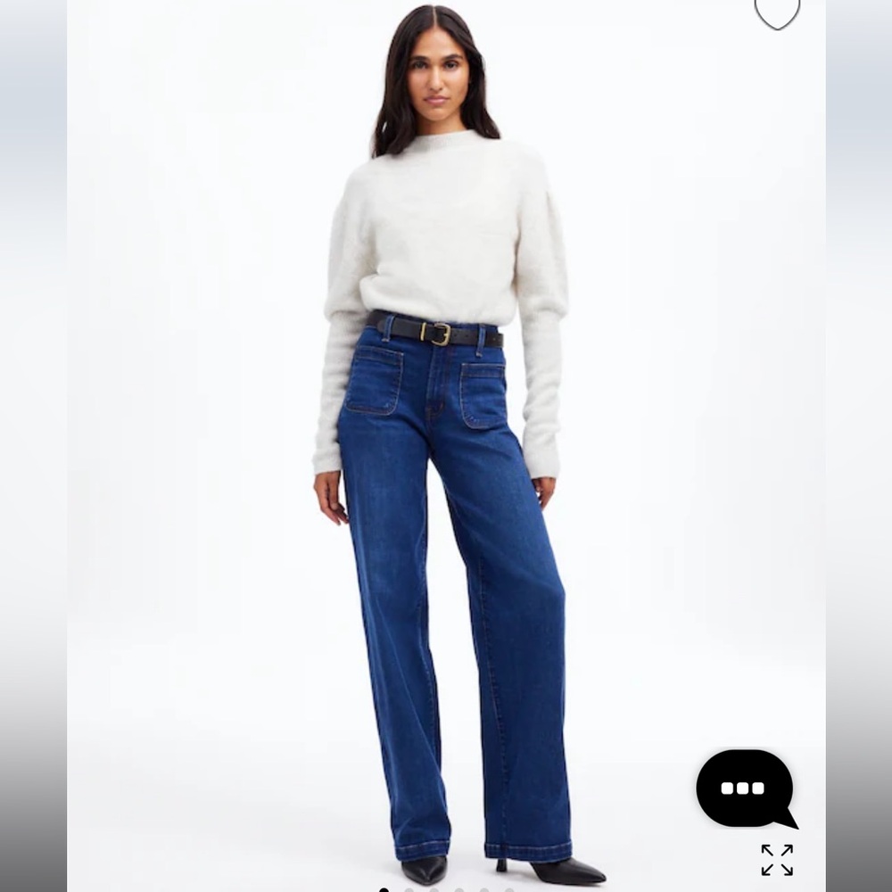 The Emmett Wide-Leg Full Length Jean: Patch Pocket Edition